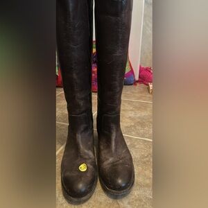 Frye Dark Brown Leather Boots